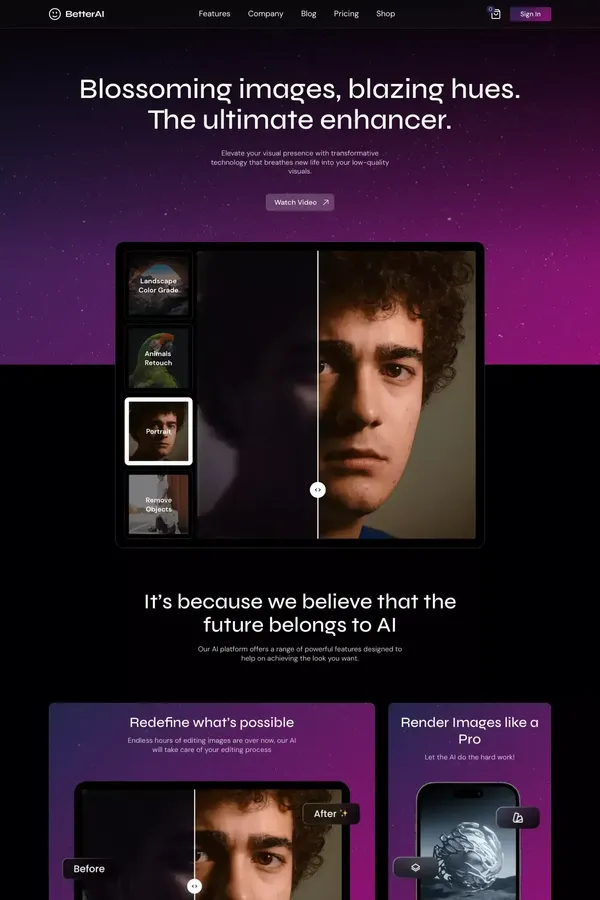 BetterAI - Webflow Ecommerce website template
