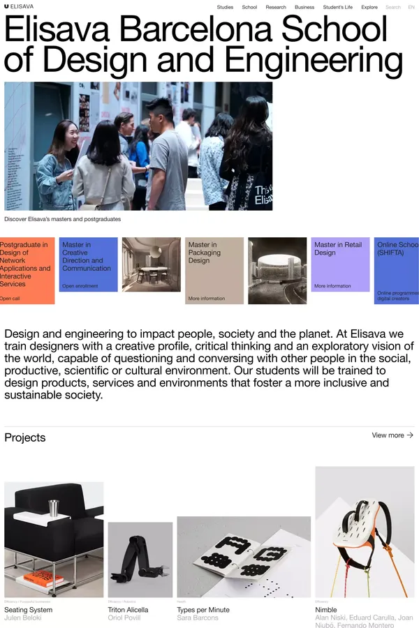 Elisava Barcelona School of Design and Engineering - Other design inspiration
