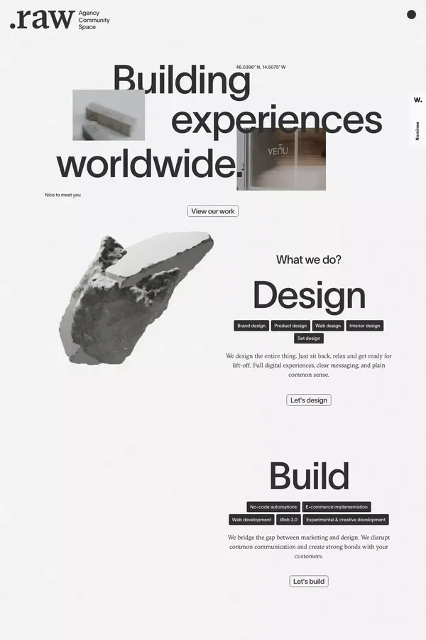 .raw | Branding & Marketing Studio - website design inspiration
