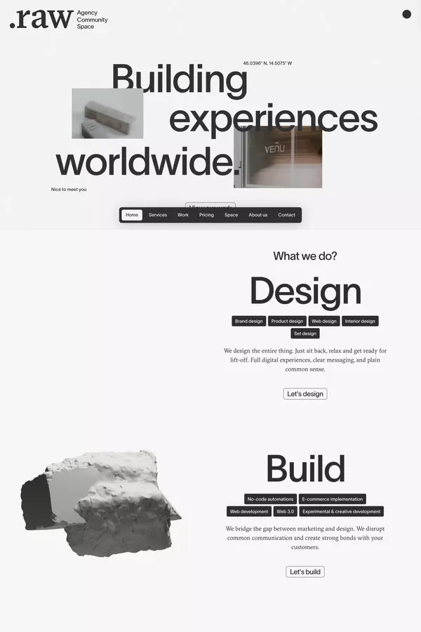 .raw | Branding & Marketing Studio - Portfolio design inspiration