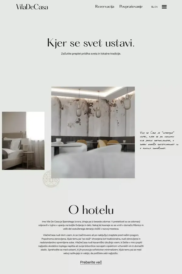 VilaDeCasa – Your home away from home. - Landing design inspiration