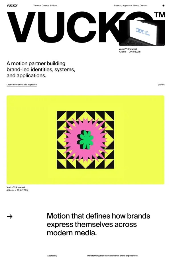 Vucko - Portfolio design inspiration