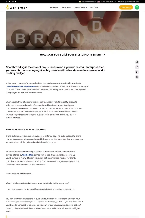 How Can You Build Your Brand From Scratch? - Blog design inspiration