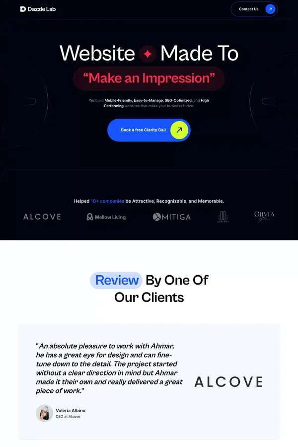 Website Design & Development Agency | Dazzle Lab