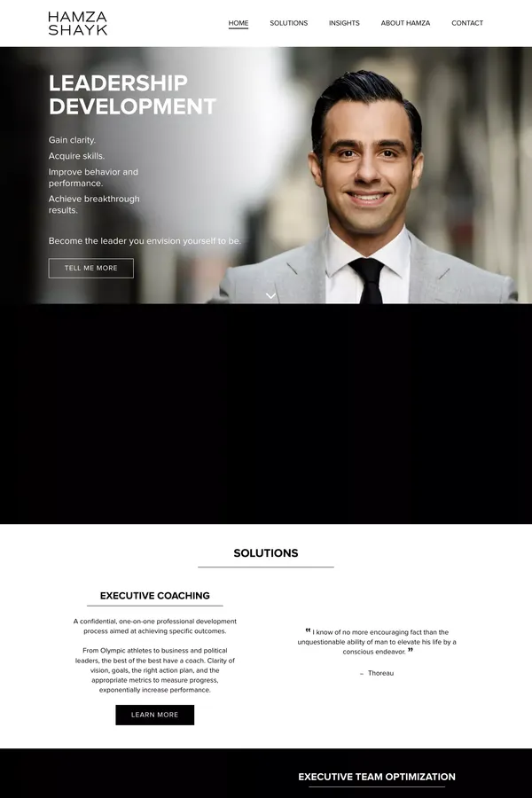 Hamza Shayk - Executive Coaching & Leadership Development