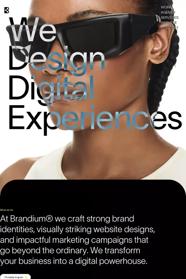 Creative Branding Agency & Webdesign | Brandium® Agency - Landing design inspiration