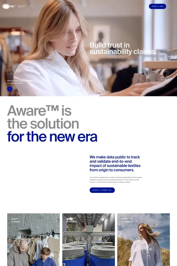 Aware™️ - Landing design inspiration