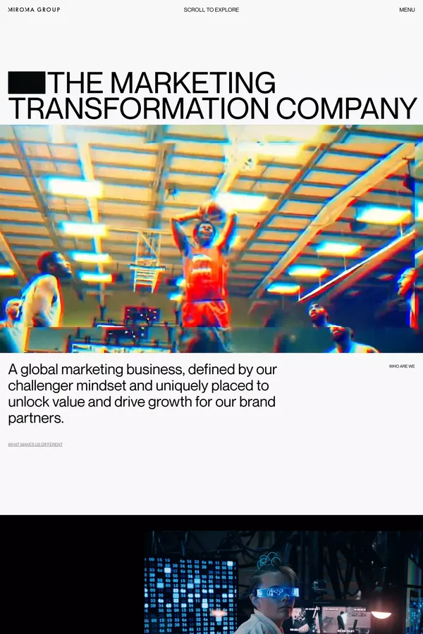 Global Marketing Transformation Company | Miroma Group - Portfolio design inspiration