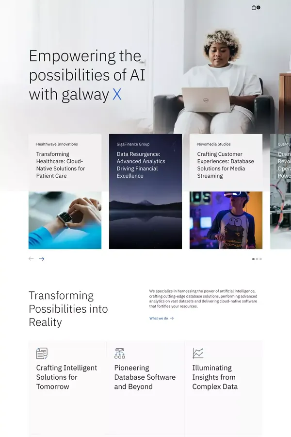 Galway - Webflow Ecommerce website template - Template design inspiration