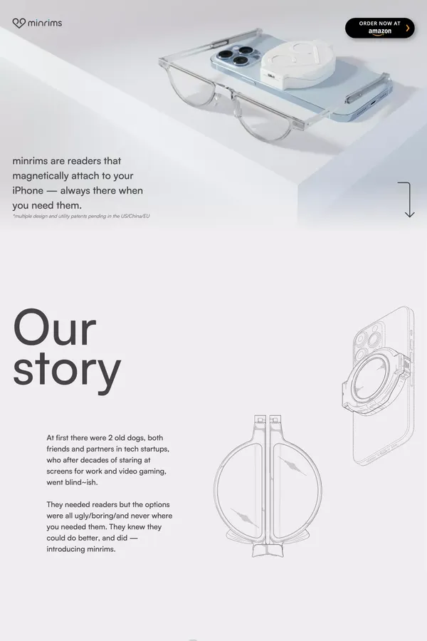 MinRims - Always with you - Landing design inspiration