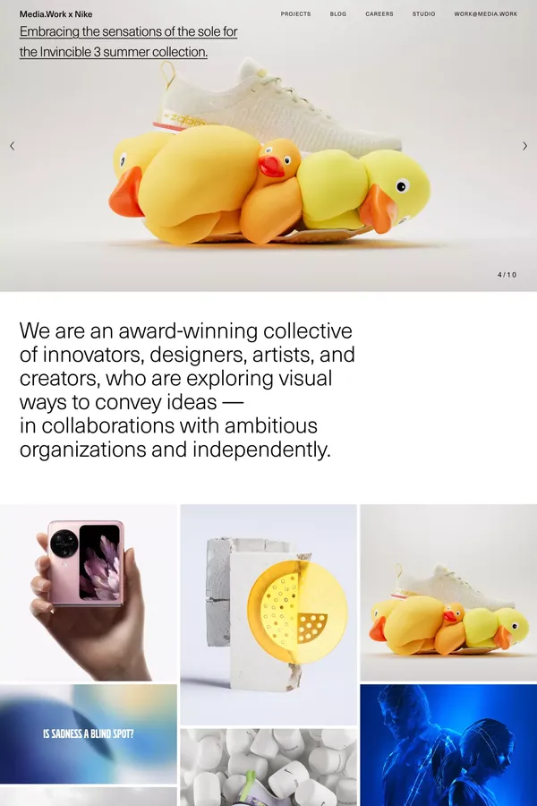 Main - Media.Work - Portfolio design inspiration
