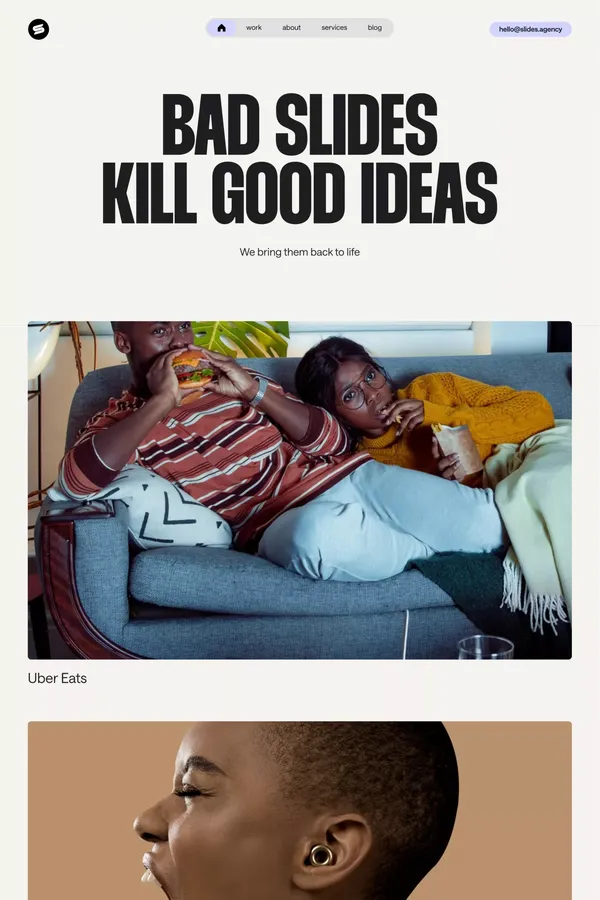 SLIDES - Presentation Design Agency - Portfolio design inspiration