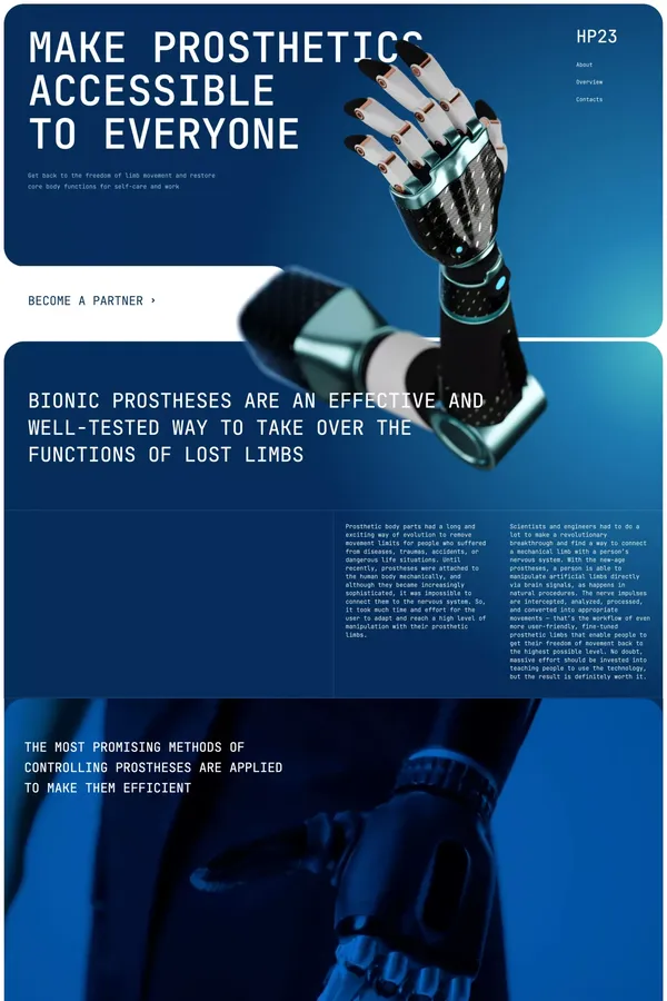 HP23 — prosthetics accessible to everyone