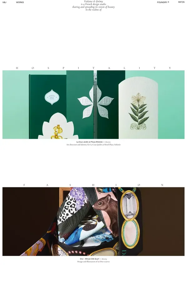 Violaine & Jérémy - Portfolio design inspiration