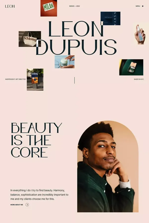 Leon Dupuis - HTML website template - Portfolio design inspiration