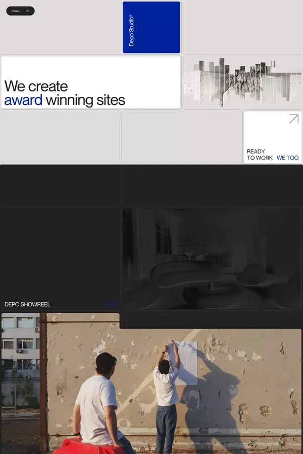 Depo Studio - Portfolio design inspiration