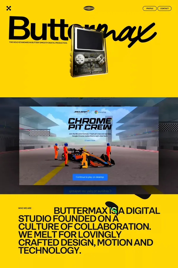 Buttermax - Portfolio design inspiration