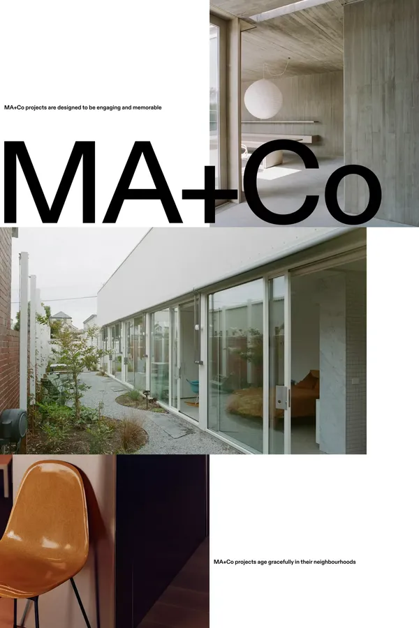 MA+Co - Portfolio design inspiration