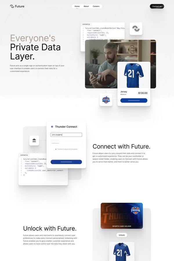 Future - Landing design inspiration