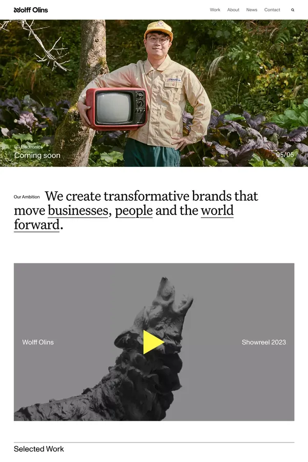 Wolff Olins - Portfolio design inspiration