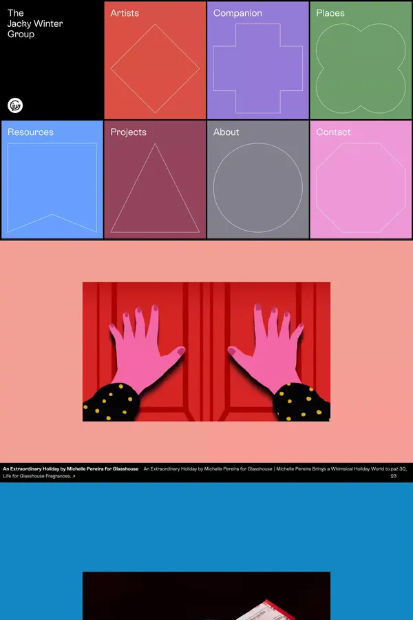 Jacky Winter - Portfolio design inspiration