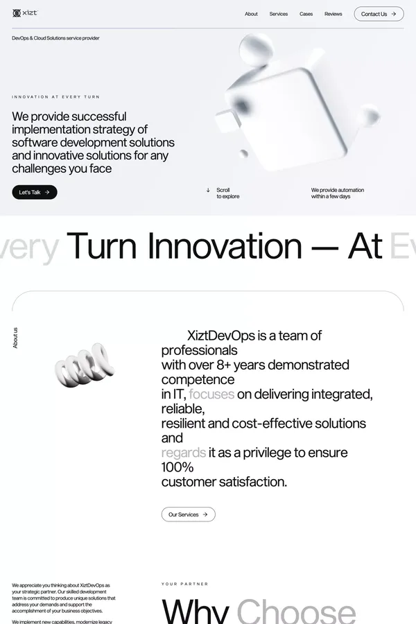 Xizt Agency - Landing design inspiration