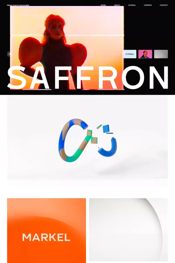 Make brand memorable. - Saffron Brand Consultants - Portfolio design inspiration