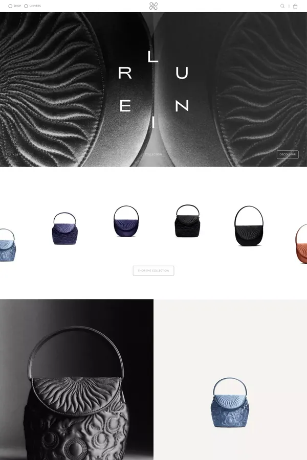 Lunier | Home - Ecommerce design inspiration