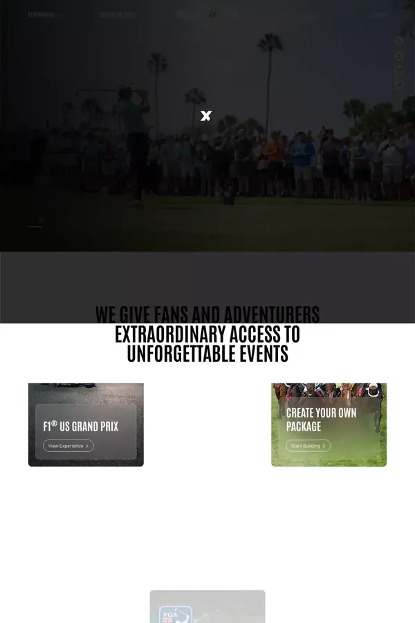 Elevate X - Building Memorable Sport & Entertainment Experiences - Ecommerce design inspiration