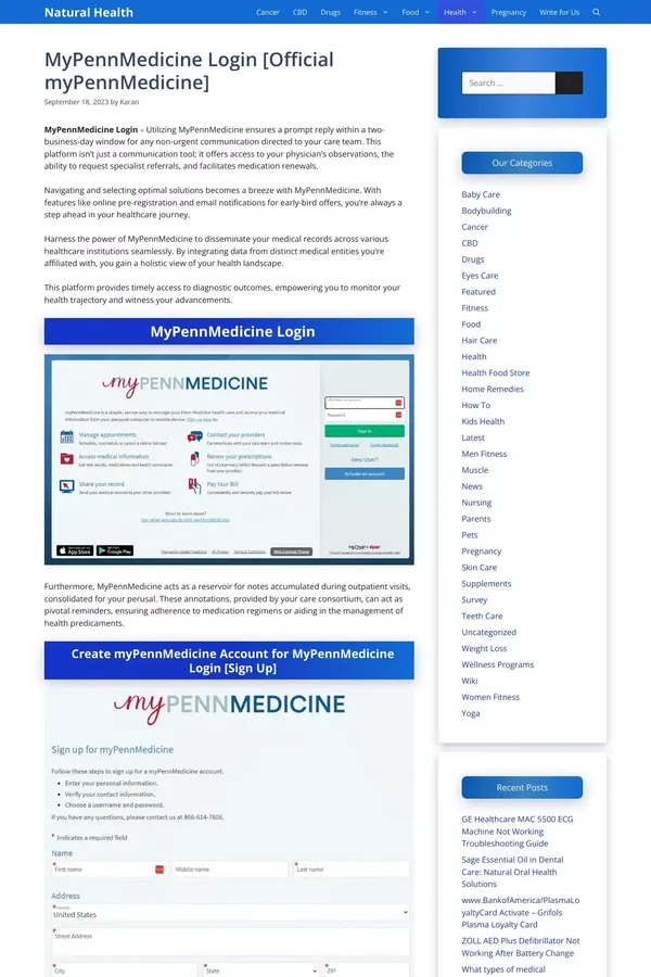 MyPennMedicine Login [Official myPennMedicine] 2023 - website design inspiration