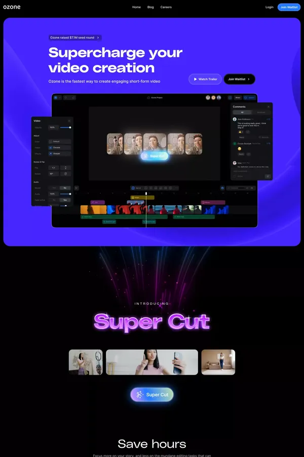 Ozone - Create Videos Faster with AI.