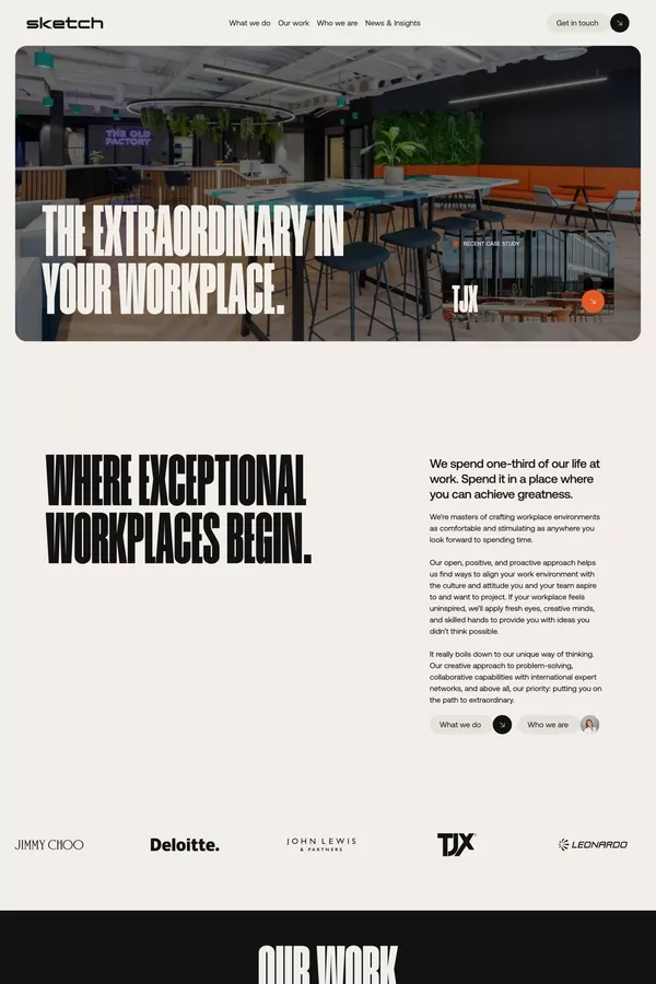 Sketch Studios: The Extraordinary in Workplace Design - Portfolio design inspiration
