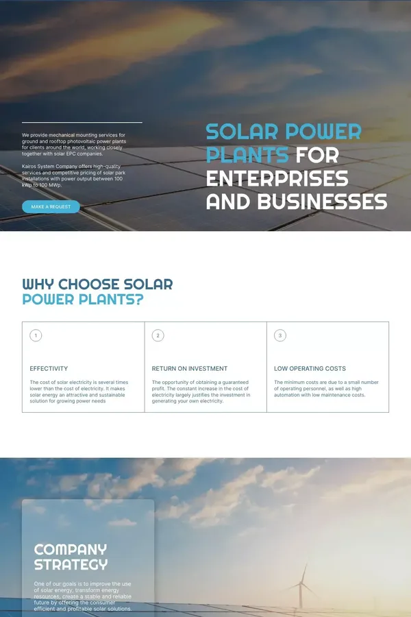 Kairos System Company - Landing design inspiration