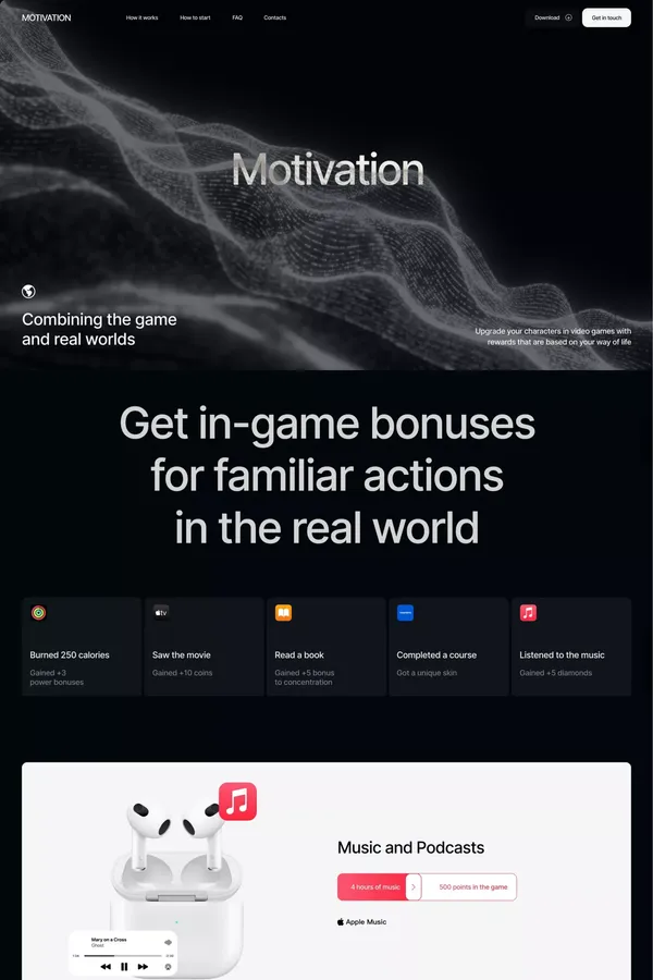 Motivation – Combining the game and real worlds - Landing design inspiration
