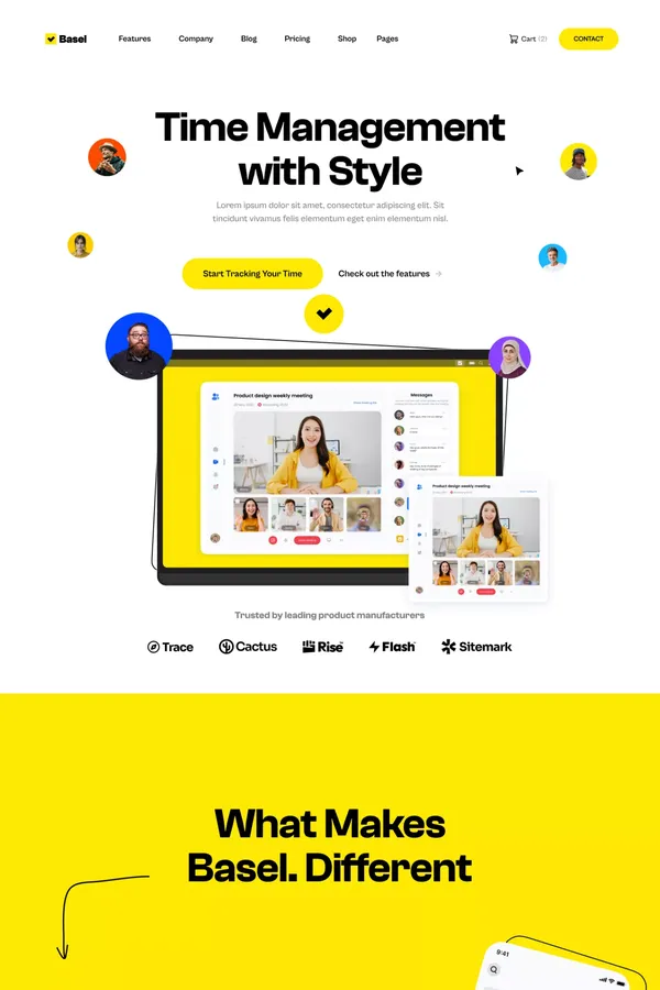 Basel - Webflow Ecommerce website template - Landing design inspiration