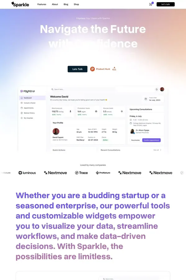 Sparkle - Webflow Ecommerce website template