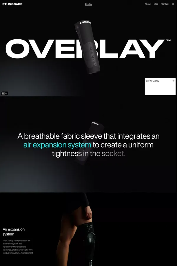 Ethnocare — Air volume management solution for transtibial amputee - Landing design inspiration