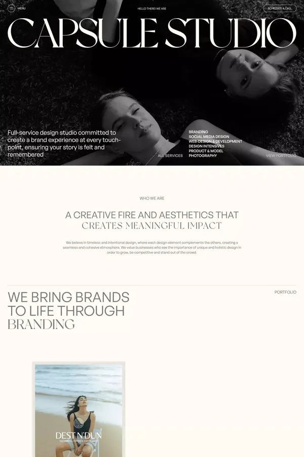 Capsule Design Studio - Portfolio design inspiration