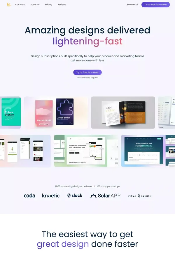 Spring Studio: Design as a Subscription. Unlimited Designs for 50% less than a full time designer