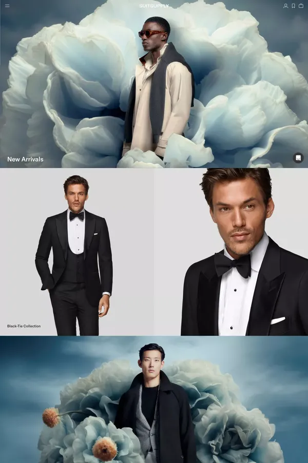 SUITSUPPLY - Ecommerce design inspiration