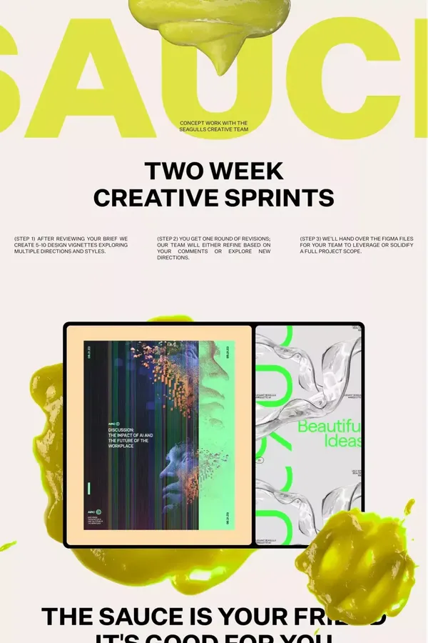 The Sauce by Elegant Seagulls - Portfolio design inspiration