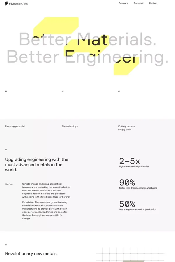 Foundation Alloy - Landing design inspiration