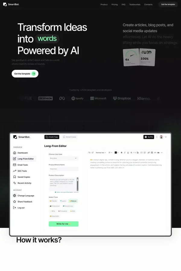 SmartBot - AI powered product