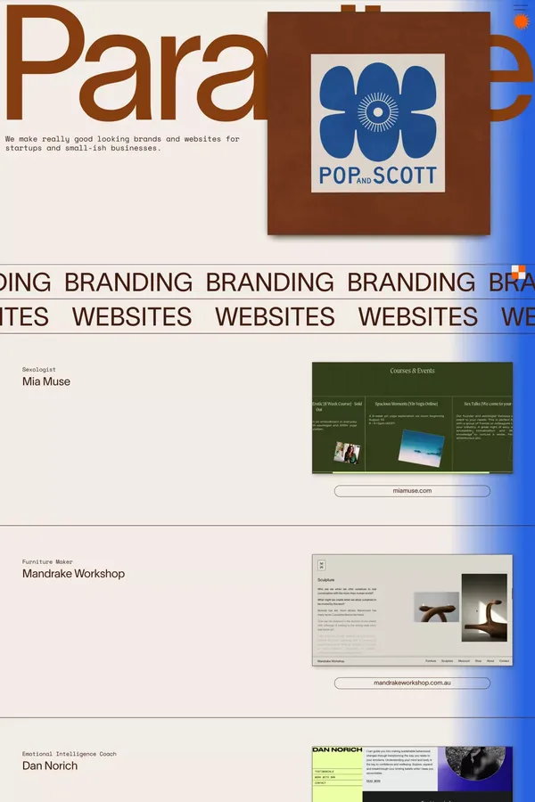 Paradise Studio Design - Portfolio design inspiration