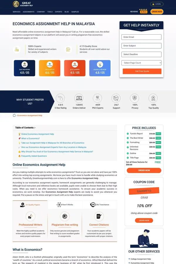 Economics Assignment Help Service in Malaysia @30% OFF - Blog Post design inspiration
