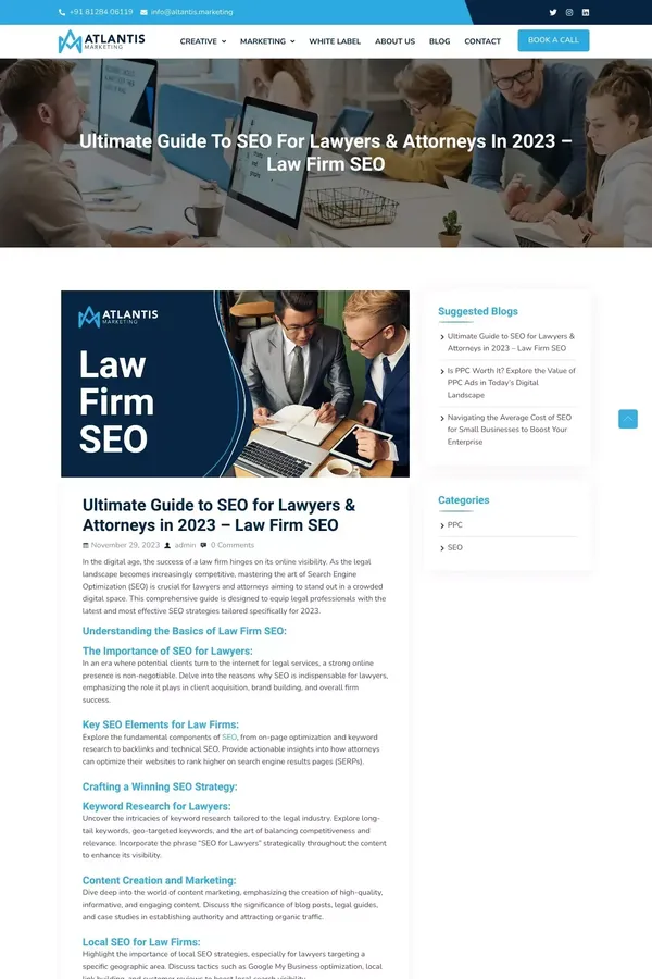 Ultimate Guide to SEO for Lawyers & Attorneys in 2023 - Law Firm SEO - website design inspiration