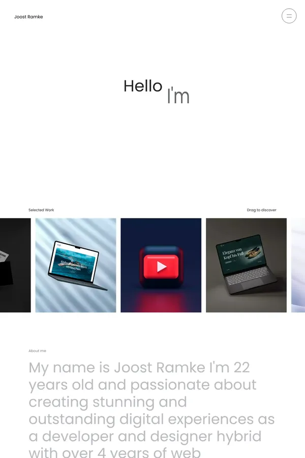Joost Ramke - Developer, Designer & Photographer