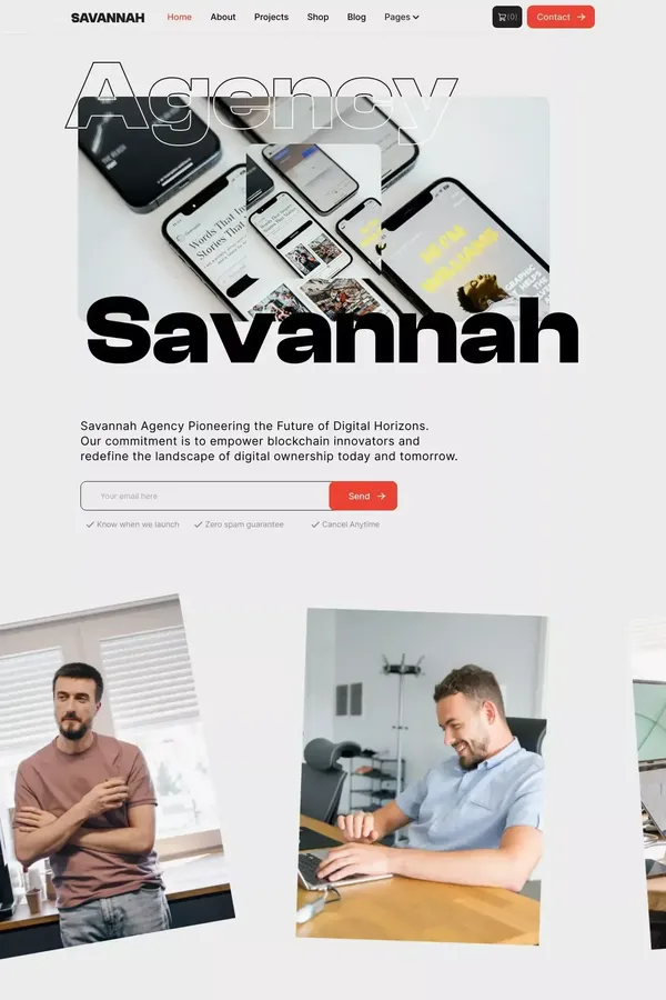 Savannah - Webflow Ecommerce website template - Landing design inspiration