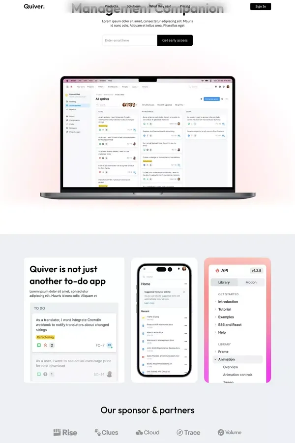 Quiver - Webflow HTML website template