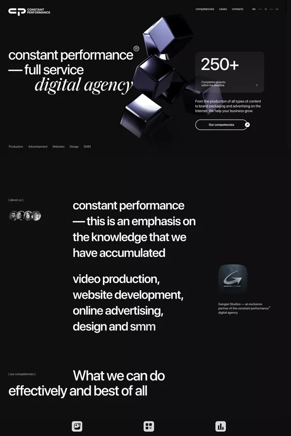 constant performance® — full service digital agency